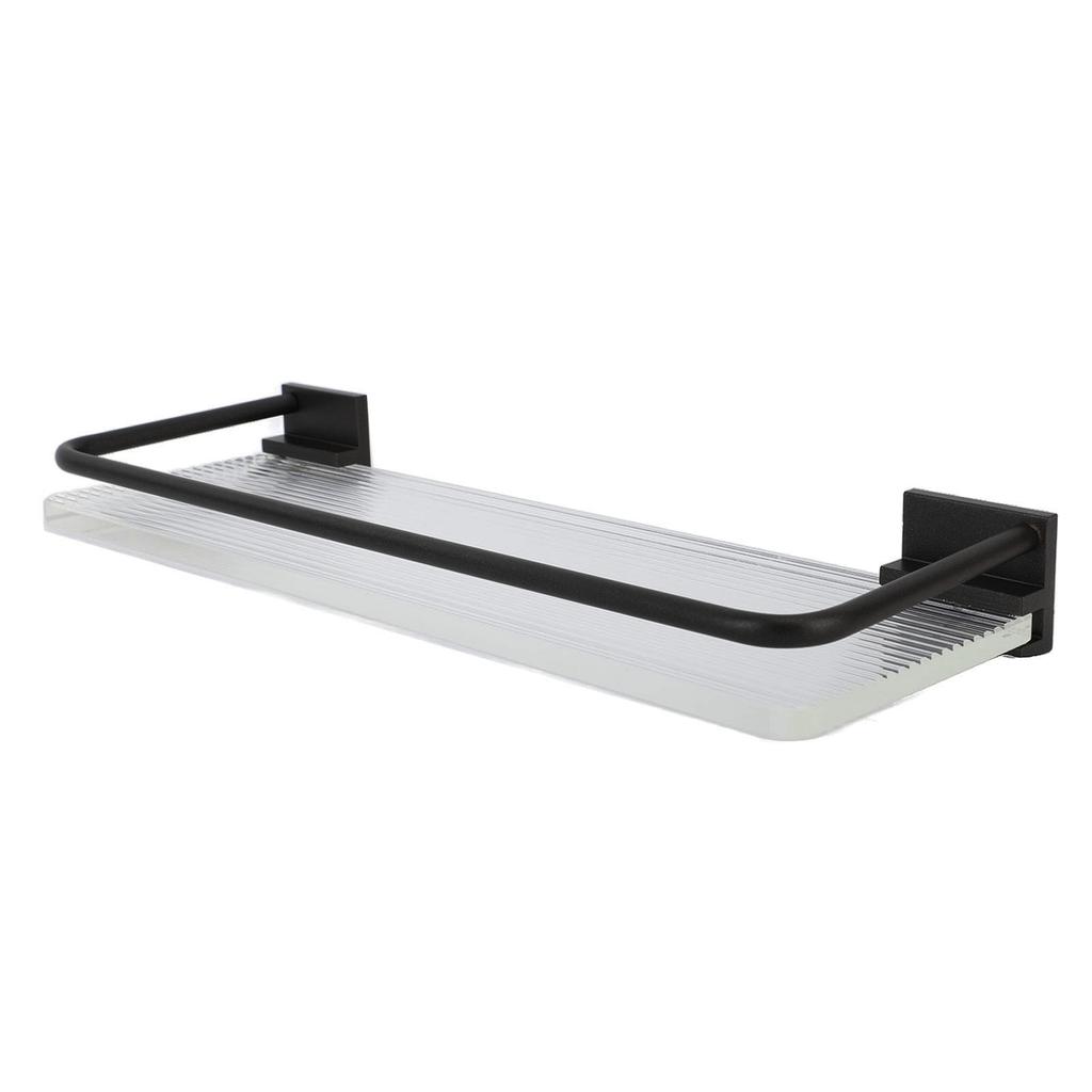 Floating Shelf Space Aluminum Acrylic Wall Mounted Decorative Storage Shelf for Kitchen Bathroom