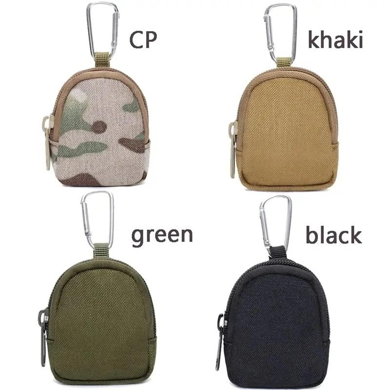 Tactical Pouch Key Wallet Holder Men Coin Purses Pouch Bag Keychain Zipper Pocket Outdoor Key Bag