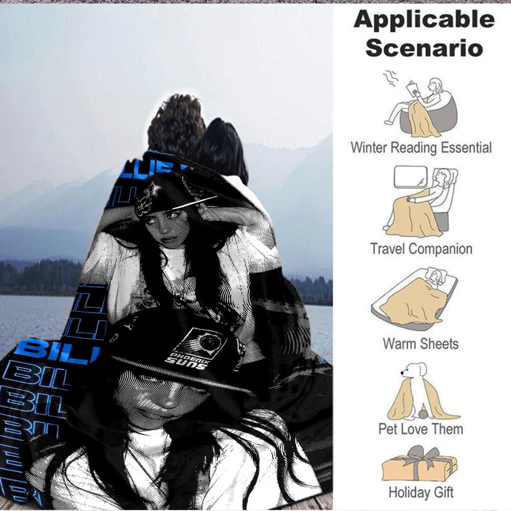 1Pc Billie Eilish Fashion Blanket Soft And Comfortable Casual Warm Camping Travel Christmas Halloween Xmas Gift M928304