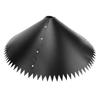 Squirrel Baffle for Bird Feeder Pole PVC Stainless Steel Outside Pole Mount Squirrel Proof Bird House Guard Black