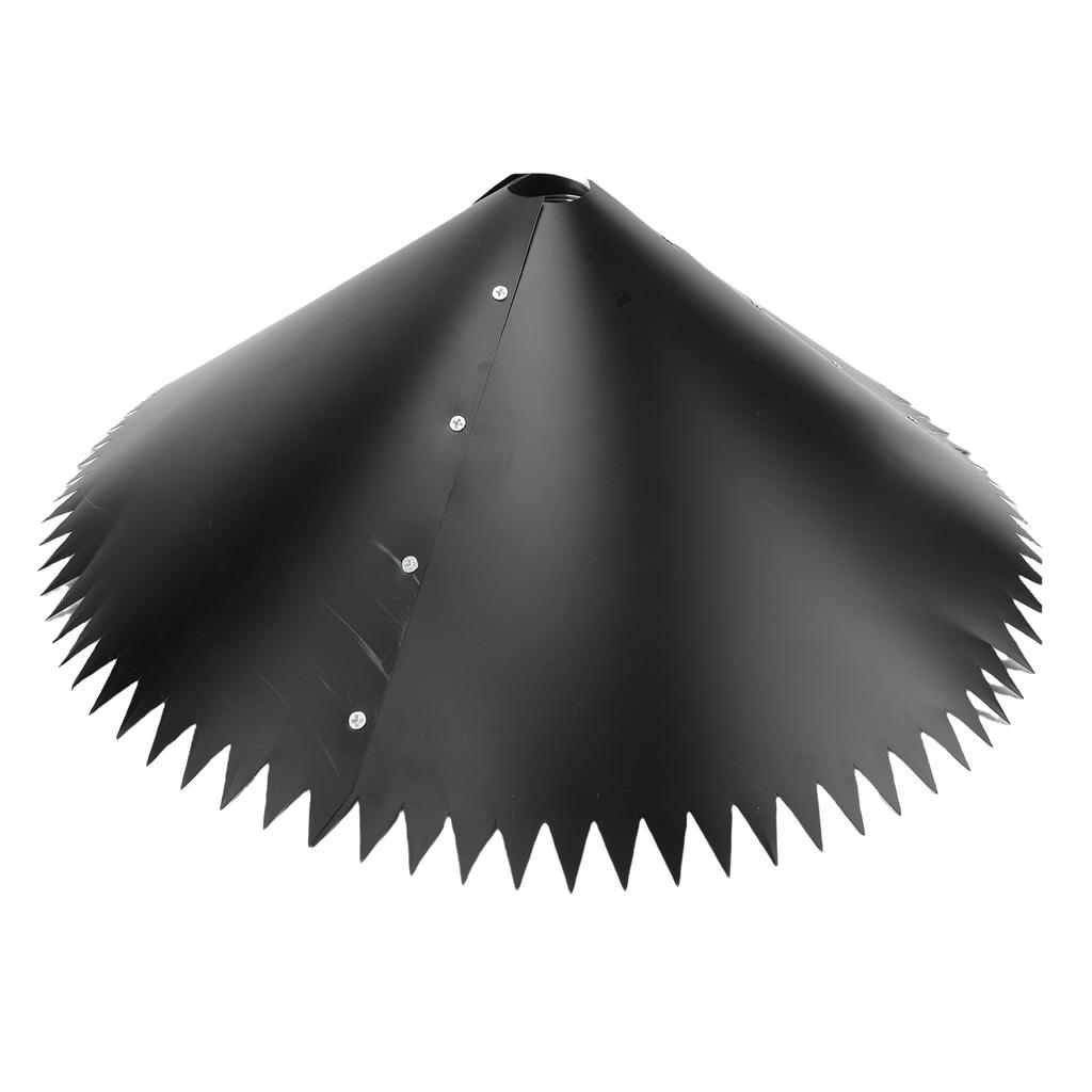 Squirrel Baffle for Bird Feeder Pole PVC Stainless Steel Outside Pole Mount Squirrel Proof Bird House Guard Black