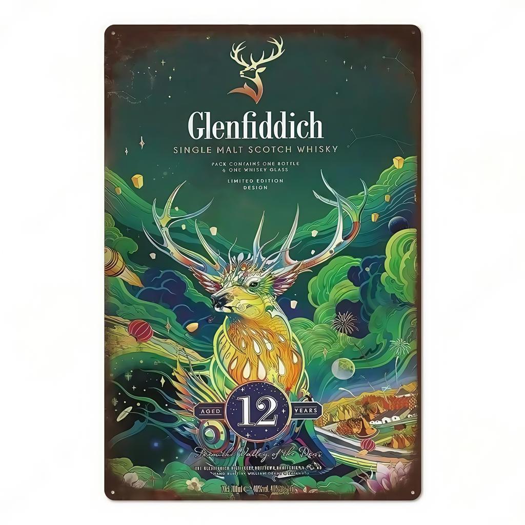 FJ Whisky Affischer Plakett Vintage Metallplåt Dekor Metallskyltar Pin Up-flicka Retro Väggdekoration för Bar Klubb Pub