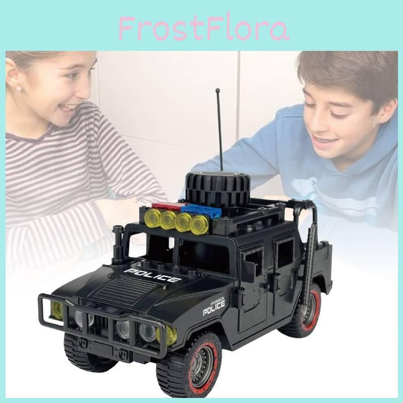 Detailed Abs Plastic Small Particle Building Blocks For Children Special Police Humvee Toy Set