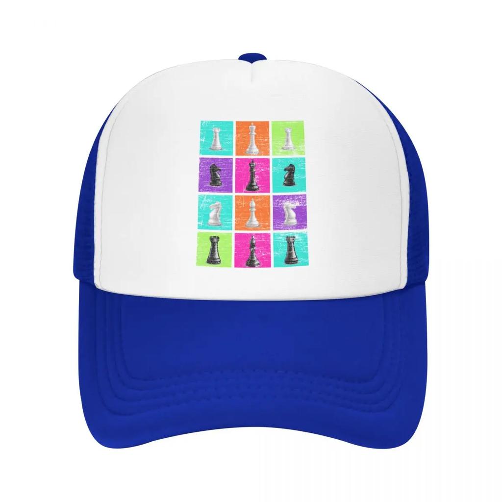 Custom Retro ChessUnisex Chess Baseball Cap Women Unisex Personalized Adjustable Chessboard Game Trucker Hat Sports Snapback Dad Hats