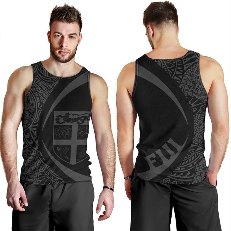 Fashion Summer 3D Flying Fijians Printing Tank Top Fiji Emblem Fijian Pride Graphic Gym Tank Top Men Cool Harajuku Vest Clothing