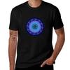Merkaba Spiral Unisexdala Blue ( Fractal Geometry ) Tshirt Comfort Stretch Tee Shirt