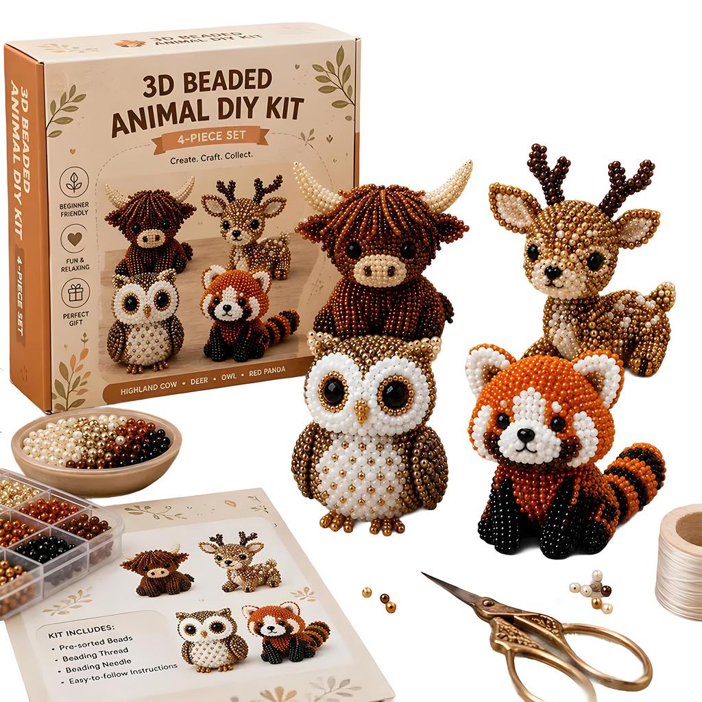 Diy 3D Gnome Bead Embroidery Kits Complete Accessories Bead Embroidery Set Beadwork Crafts Kit For Adults Teens Beginners
