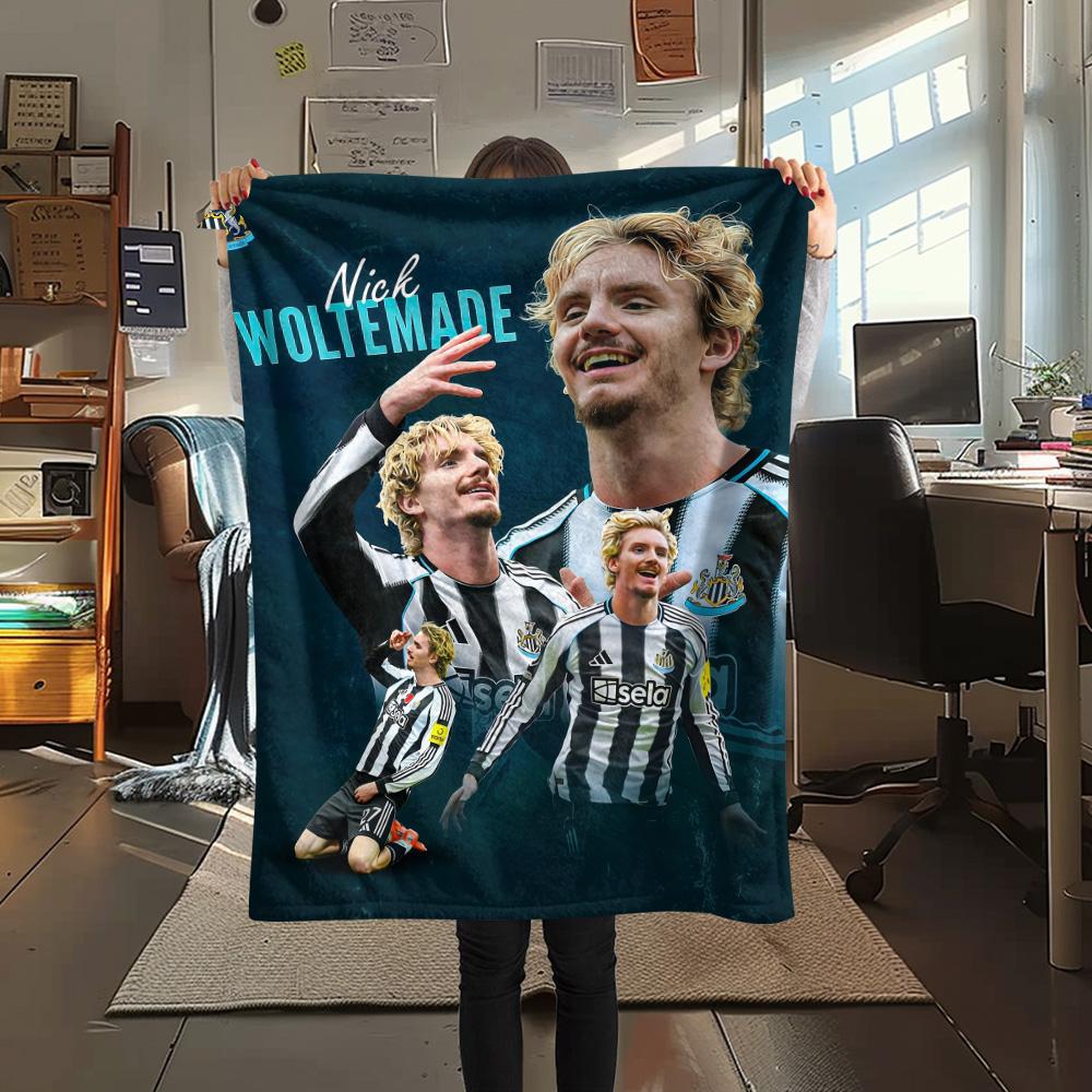 Newcastle United Print FlAannel Blanket, High quality Comfortable for All Seasons, Home Decor, Warmth and Comfort