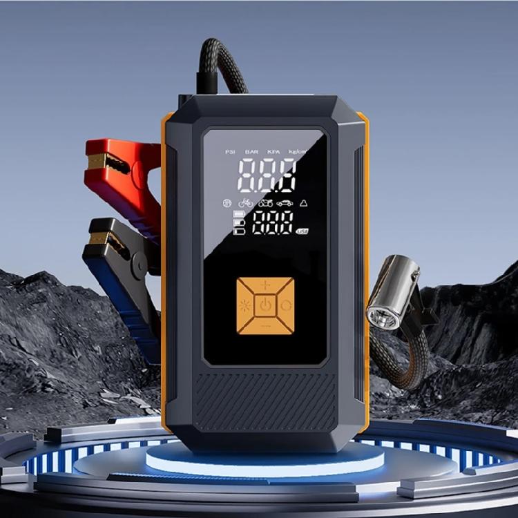 Vehicle Rechargeable 12000mAh Car Air Compressor With Fast Inflation For Automotive Tires And Emergency Battery Charging
