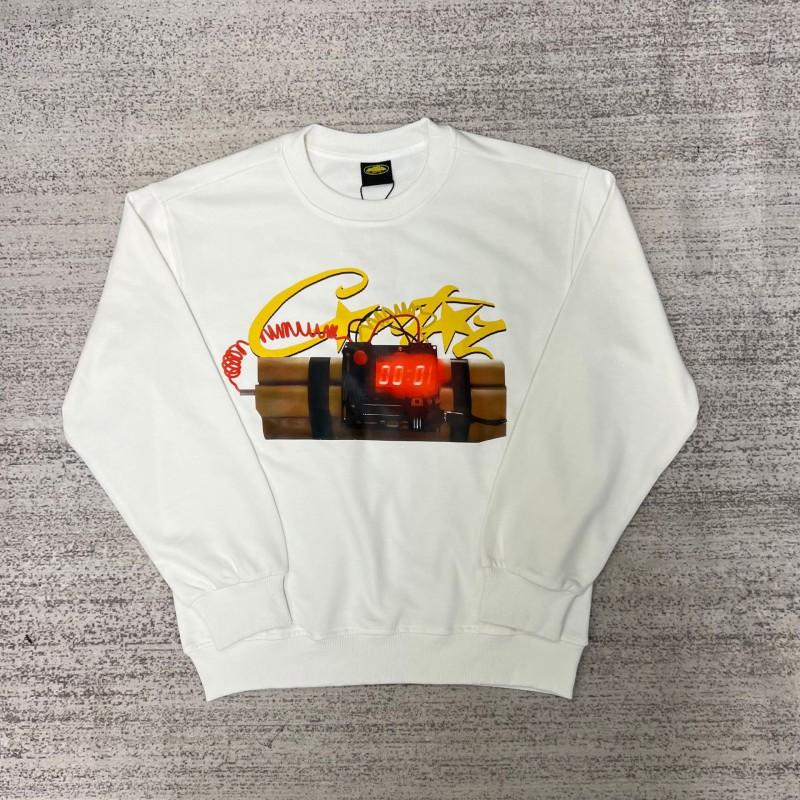 26 American Streetwear Graphic Print Crewneck Sweatshirt Loose Fit Teens