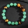 Crystal Bracelet, Natural Green Dongling, Tiger Eye Stone Bead, bracelet,Christmas Gift, Valentine's Day Gift, Girlfriend Gift, Birthday Gift