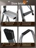 German Aluminum Alloy Telescopic Folding Ladder - Safe and Convenient A-Frame for Household Use