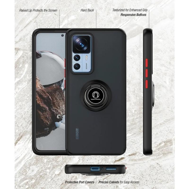Rotatable bracket Phone case for Xiaomi 12T Pro 12 Lite 12X MIX4 Mi 11T 11 10T Xiaomi A3 9T Finger Ring Car Holder Cover