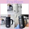 Modern Minimalist Ceramic Insulated Mug With Handle For Travel And Office Use