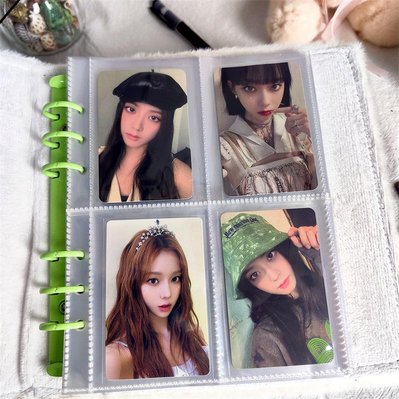 Bib Puppy Plush A6 Binder: Four-Grid Card Album for 3-inch & 5-inch Cards - Compact Storage Collection