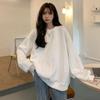 Ladies', Casual, Round Neck Pullover, Long Sleeved, Slightly Stretchy, Soft, High Neck, Versatile, Warm Top, Elastic Fabric