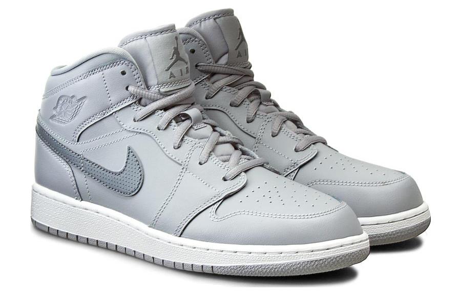 Jordan 1 Mid BG Wolf Grey 554725-033
