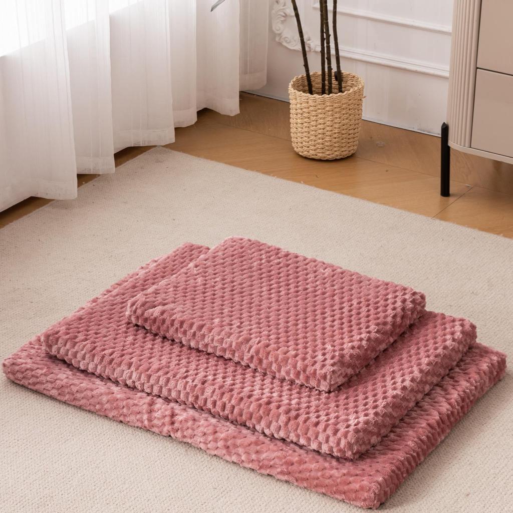 Plush Winter Pet Bed: Thickened Sponge Cushion, Removable & Washable for Cats and Dogs