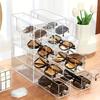 4Grids Desk Glasses Sunglasses Drawer Divider Transparent Dust-proof Overlay Cosmetics Lipstick Shelving Gift Office Supplies