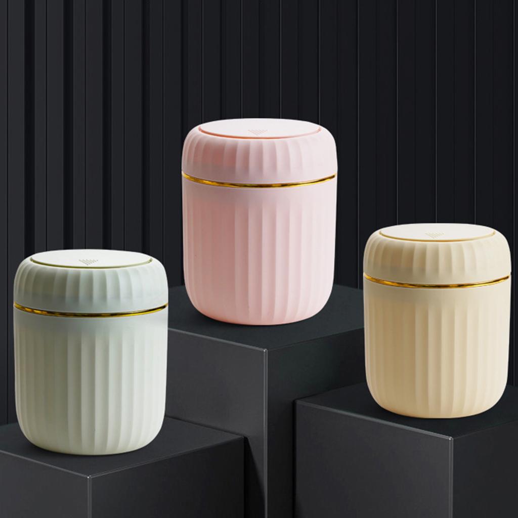 Compact Desktop Trash Can with Lid Desktop Trash Can for Office and Home Use Plastic Waste Bin Organization Container