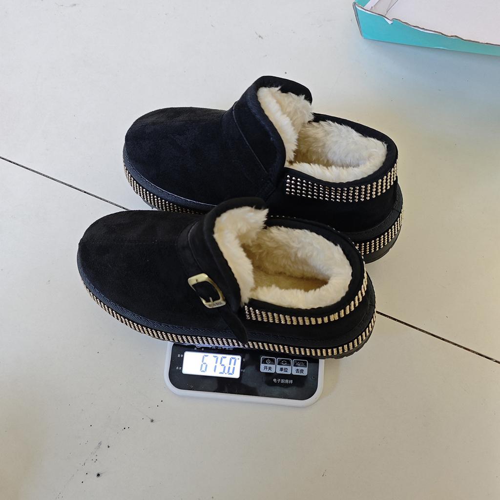 Outer Size Large Size Snow Boots for Women 2025 Winter New Thick-soled Velvet Belt Buckle Northeast Short Tube Surface Snow Boots for Women