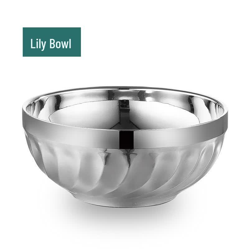 Di Rui En Versatile Stainless Steel Heat-Insulated Bowls