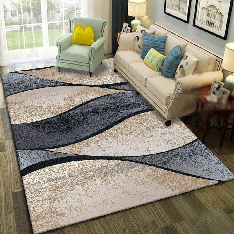 WTEMPO Marble Large Carpet for Living Room Bedroom Area Rug Washable European Tatami Mat Non-slip