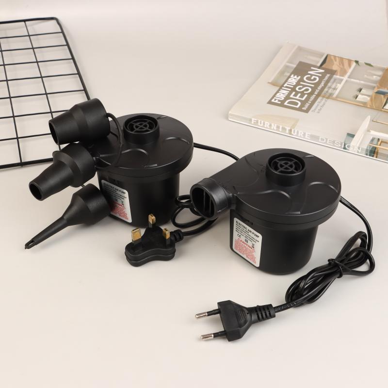 50W Electric Air Pump With 3 Nozzles,Quick 5000Pa Air Pump Inflator Deflator For Air Mattress Beds Pool Toys Raft Vacuum Bag