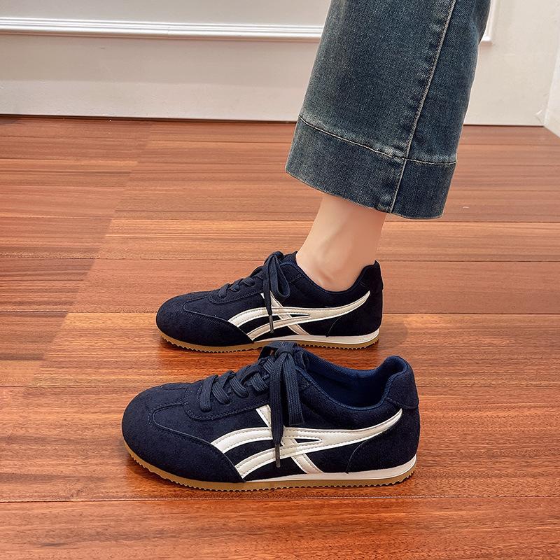 

New retro flat-soled women s summer soft-soled versatile single shoes Angola red sports running casual shoes 40 тёмно-синий