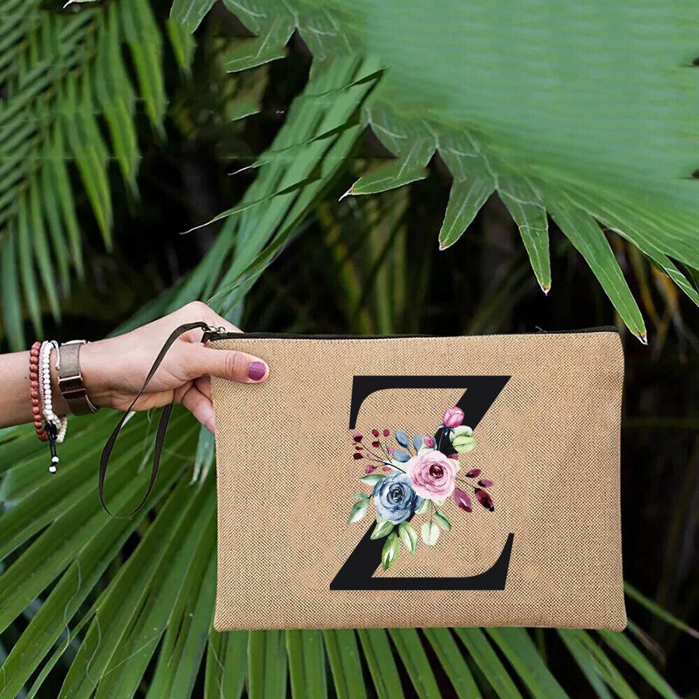 Простой льняной клатч на запястье — фото 25