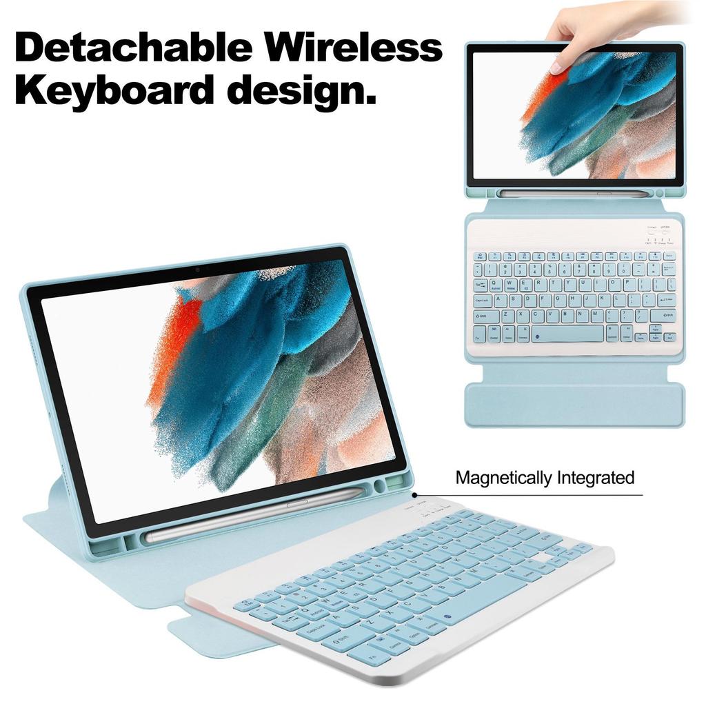 Compatible with Samsung Tab S10 Ultra: 360° Rotating Bluetooth Keyboard Protective Case.