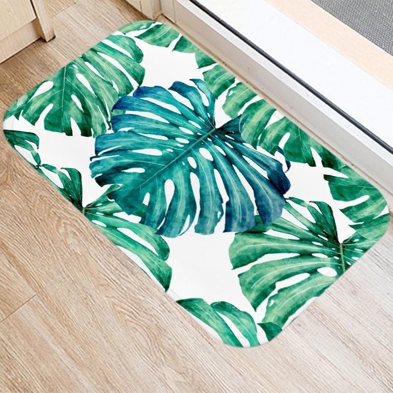 Tropisches Palmblatt-Kaktus-Monstera-Muster, 40 x 60 Fumatte, Korallensamt- Teppich, Fumatte fr den Innenbereich, rutschfester Teppich 48223-4  gnstig kaufen  Preis, kostenloser Versand, echte Bewertungen mit Fotos   Joom