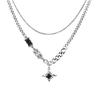 Hot selling Mangxing double-layer necklace with hip-hop design, niche and personalized accessories