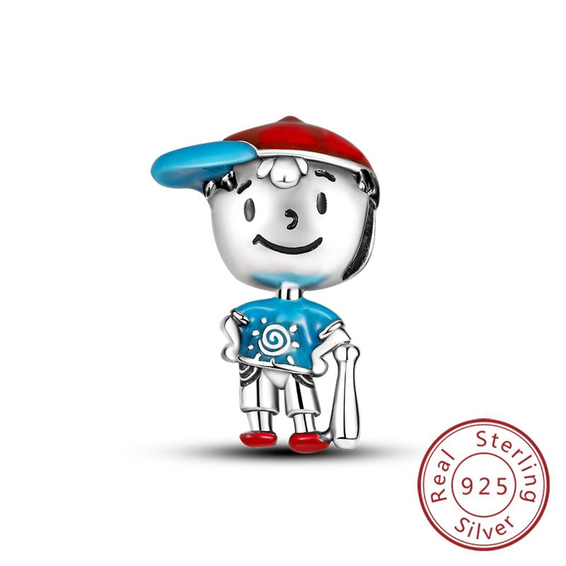 Potrivire Mărgele Charmuri Cupru Original Băiat Fată Mamă Pandantiv Charmuri Pentru Brățară Colier Bijuterii Femei Cadou