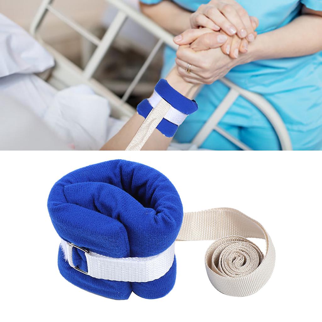 2 st Lemmar Fästrem Händer Fötter Lem Fästrem Bälte för Sängliggande Patient