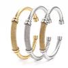 2026 Cable Rope Opening Bracelet C Type Men's and Women's Universal 18k Spot High Quality Bracelet