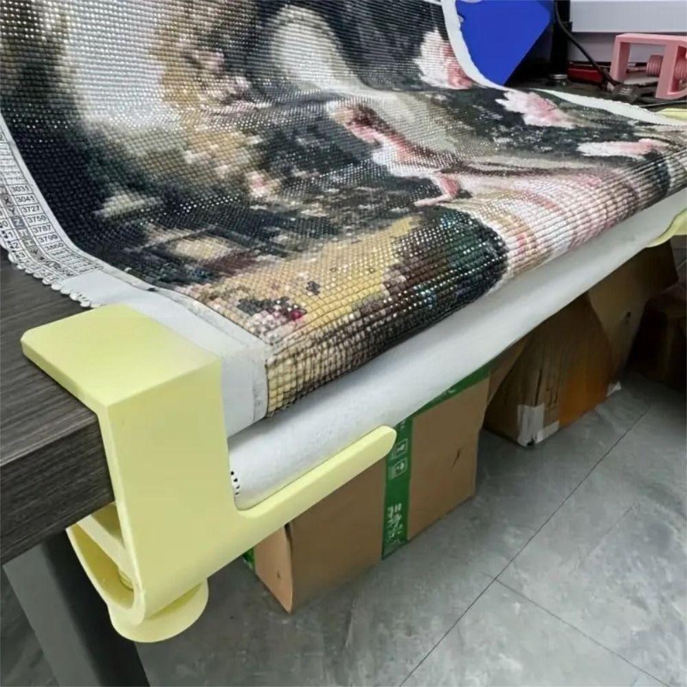 Organizer Tools Diamond Painting Canvas Table Clamp DIY Crafts Keep Canvases in Check Diamond Painting Canvas Roll Helper