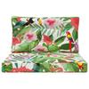Outdoor Sofa Cushions 2 Pcs Multicolored Polyester