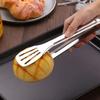 Anti Heat Salad Bread Serving Tongs, Barbecue Tongs, Non-Stick Food Tongs, Stainless Steel BBQ Tool, Bread Clip
