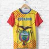 Hip Hop T Shirts Men Women Ecuador Flag Casual Tee Shirt Ecuadorian National Emblem 3D Printed Breathable Short Sleeve Gym Tops
