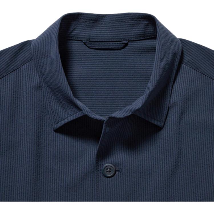 UNIQLO Solid Color Casual Loose Jacket Men jackets Dark-Blue 459530-68