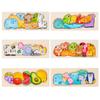 Non-Toxic Baby Toy Wooden Jigsaw Puzzle Creative 3D Puzzle For Children'S Intelligence Development Ealy Educational Toy For Kids Gift