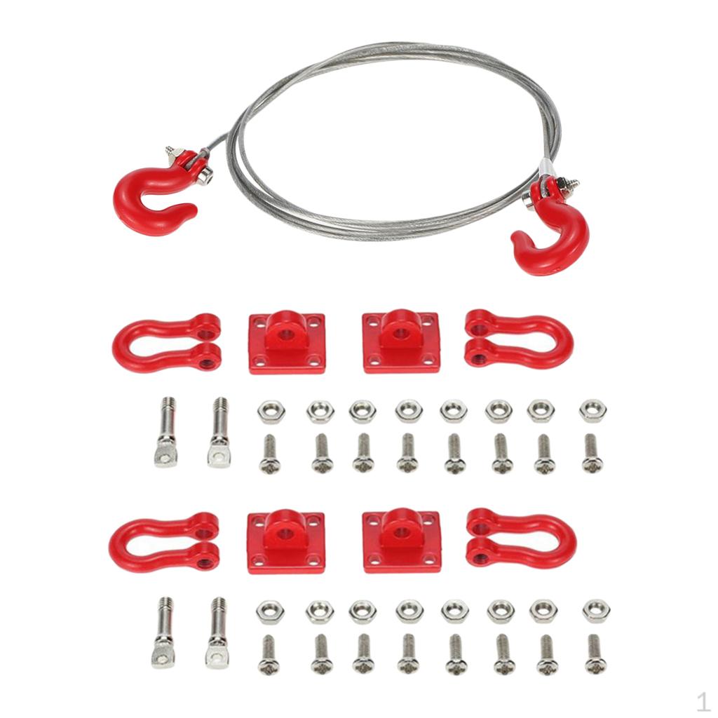 

Набір буксирувального гака та сталевого троса для радіокерованої машинки Axial CC nach Hause D110