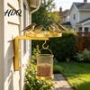 Outdoor Decorative Hook Wall Mounted Bird Bath Feeder Heavy Duty Metal Birdbath Bowl with Hook Feeder Hanger Bracket for Garden Yard