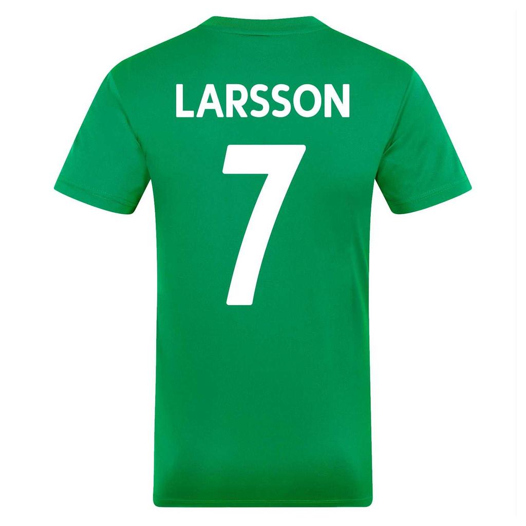 Manchester City FC Mens Larsson 7 Contrast Striped Polyester T-Shirt
