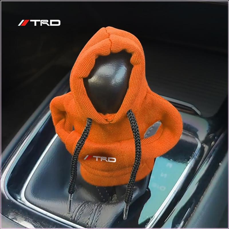 Modische Kapuzenpullover Auto Schalthebelabdeckung Kapuzenpullover Schalthebelabdeckung für Toyota GR TRD Camry Crown Auris Rav4s TRD Prius
