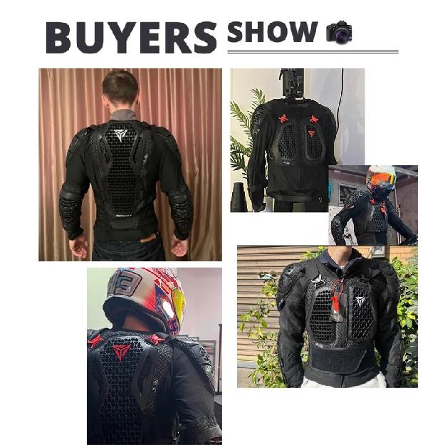 Motorradjacke Herren Moto Körperschutz Motocross Rennjacke CE-Zulassung Motorrad Moto Schutzausrüstung