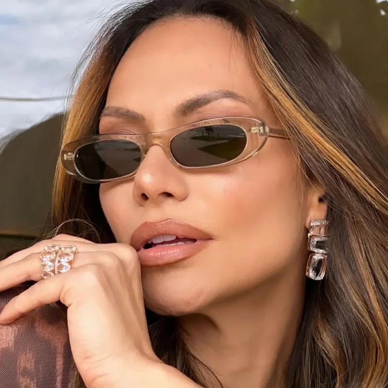 Small Frame Cat Eye Sunglasses Women Vintage Designer Fashion Shades Female Personality Sun Glasses Oculos De Sol