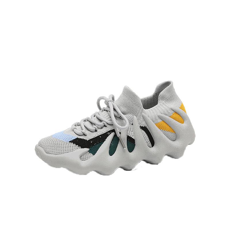 

Женская обувь весна новая дышащая спортивная повседневная обувь-носки с верхом из летучей ткани и мягкой подошвой осьминог 36 серый