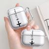 World Travel Routes Clear Earphone Cases Cover Case For Airpods 4 Pro2 2 3 1 Pro Pro3